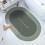 Bathroom Absorbent Bath Mat Long Oval 59cm Assorted Copywriting and Colours - Random Sent 5