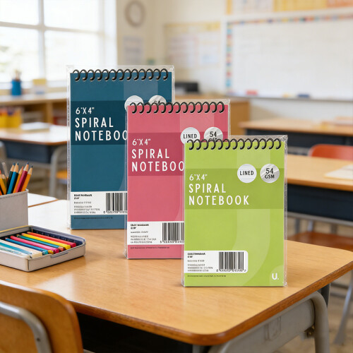 3PCS Spiral Notebook 6 x 4 inch Kids Notebook Students Notebook Wirebound Notebook Random Colour 1