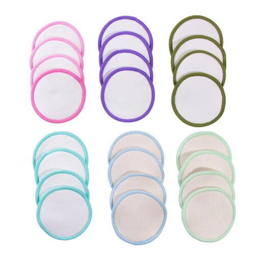 20 x Make up Remover Pads Microfiber Cleaner Puff Reusable Face Cleansing Cloth 1