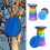 25 x 45cm Foldable Collapsible Stool Rainbow Colour Portable Chair Folding Stool Lightweight Round Adjustable Camping Stools 2