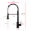 Monobloc Kitchen Sink Mixer Tap with Pull Out Hose Sprayer Single Lever - Silver 5