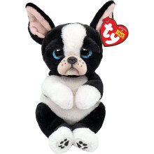 TY Beanie Bellies Collection Tink the Black and White Dog 15cm Soft Plush Toy
