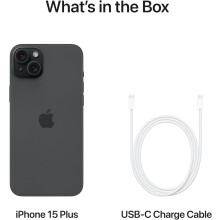 iPhone 15 Plus 128GB negro (SIM física dual + eSIM) - Refurbished
