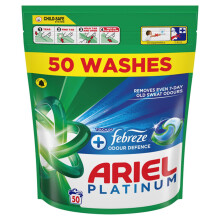 Ariel Platinum Pods Febreze Odour Defence 50 Washes