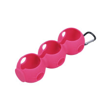 Elastic Silicone Golf Ball Wraps for Impact Resistance-rose red