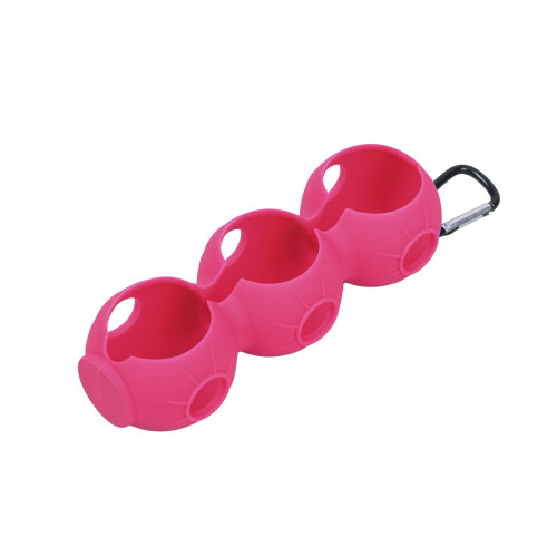 Elastic Silicone Golf Ball Wraps for Impact Resistance-rose red
