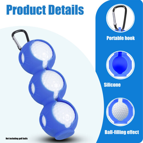Elastic Silicone Golf Ball Wraps for Impact Resistance-rose red 2