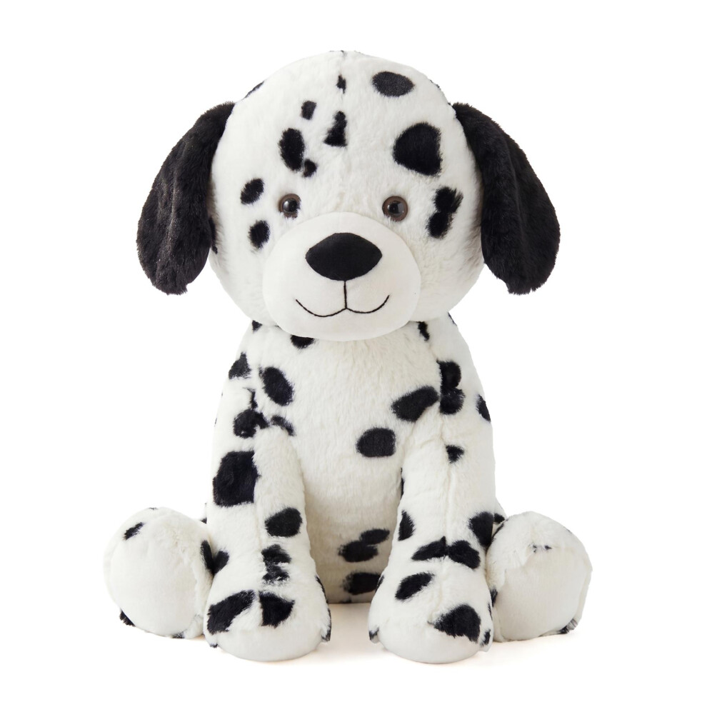 The Magic Toy Shop 15" Plush Dalmatian Puppy Soft Dog Cuddly Toy Seated Stuffed Pet Animal Teddy