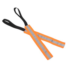 2Pcs Kayak Towing Safety Flag Orange with Webbing and Reflective Strip