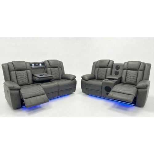 Michigan 3 + 2 Music Electric Recliner Sofa Set 1