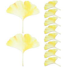10Pcs Golden Acrylic Leaf Bookmarks Ginkgo Markers for Readers