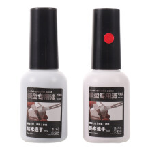 2Pcs Waterproof Oil-Based Paint Pens for Gravestone Repair Black & Red