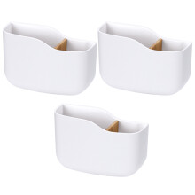 3Pièces Organisateur Télécommande Mural Ps+bambou Perçage