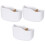 3Pièces Organisateur Télécommande Mural Ps+bambou Perçage 1