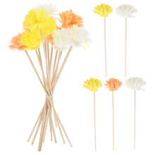 15Pcs Assorted Flower Reed Diffuser Sticks Natural Rattan for Home Use
