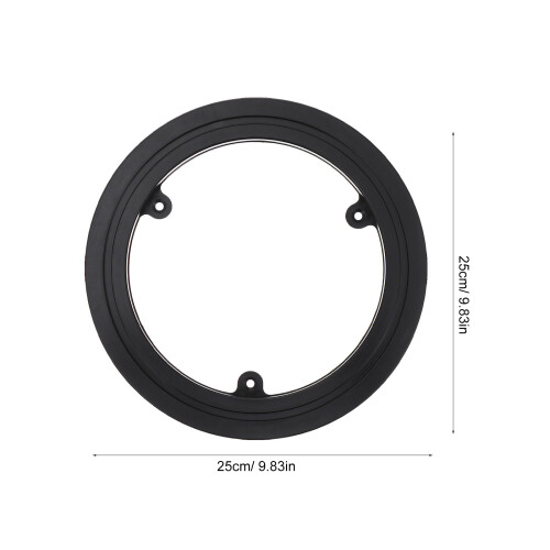 Black Plastic Puzzle Board Base Smooth 360 Rotation Lazy Susan 1