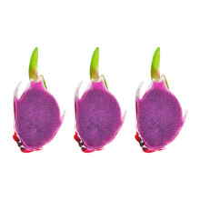 Kleurrijke Dragon Fruit Squeeze Stressbal voor volwassen-3 stuks