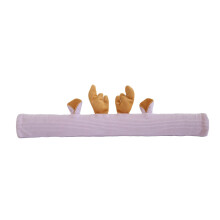 Handgreephoes voor kinderwagen Schattig 3D-tekenfilmgeluid-Roze