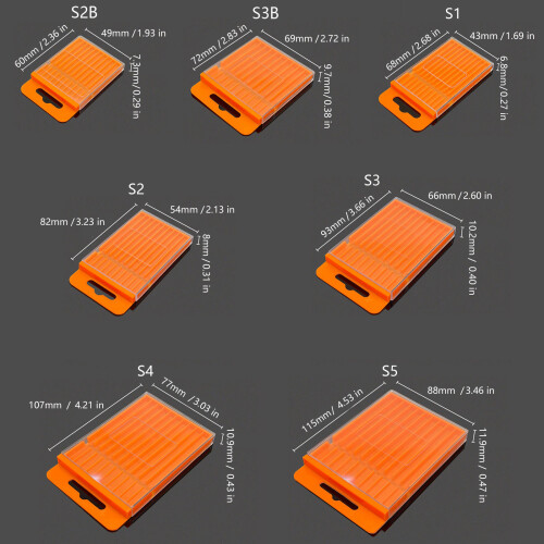 Flexible Tool Storage Box Bendable Body Secure Lid for-Size 2 1