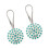 Decorative Crystal Flower Curtain Holders Drapes Tieback-Green 1