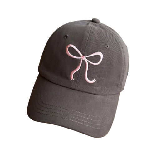 Adjustable Baseball Hat Breathable Cotton Cute-dark gray