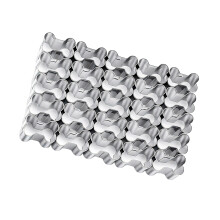 Stainless Steel Flower Heart Star Mini Cookie Cutter-Skeleton