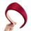 British Retros Triangular Headbands For Women Cloth Hair-Red 1