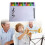 Faltbares Whiteboard für Musikunterricht mit Stablinien, 4