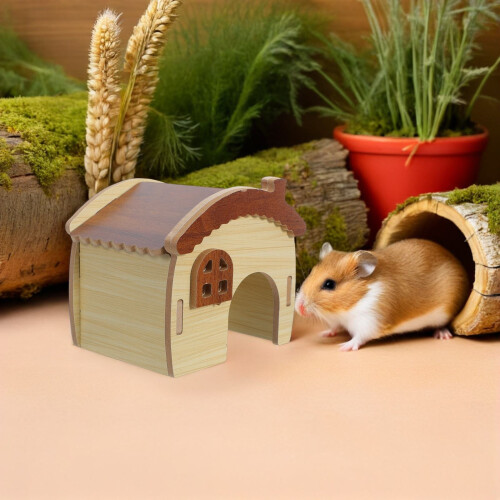 En Bois Pour Hamster Avec Tunnels 2