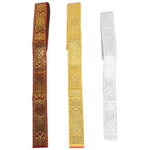 3St Gouden Borduursel Band, Polyester Decoratie Trim Voor Dameskleding