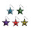 Iron Candle Holders Decorative Base Star Shape Flexible-Yellow 2