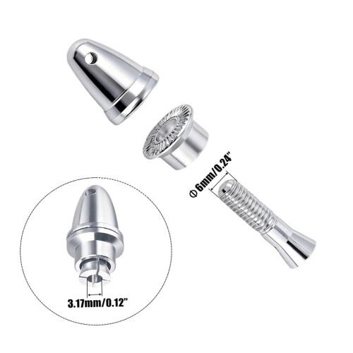 5pcs Tool Free Quick Install Propeller Holder Aluminum-4x6mm 2