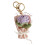 Bouquets de fleurs en Crochet faits à la main, porte-clés,-9 1