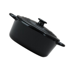 Pot à soupe Miniature, meubles réalistes pour maison de-Noir