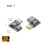 90 Degree Angled HDTV Coupler Extension-Light blue 153T 7
