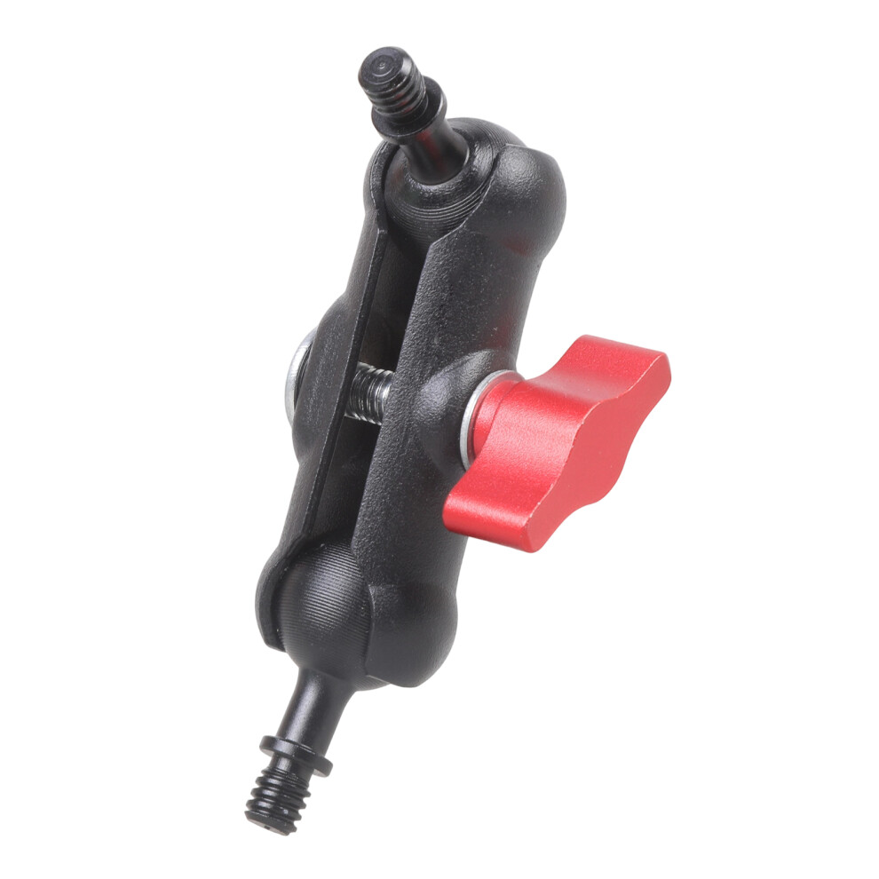 360 Degree Rotating 1/4Inch Double Male Thread- Color Red 7704001151411