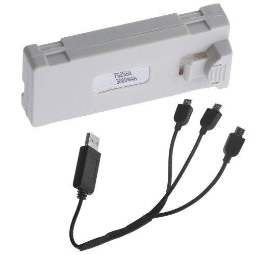3600mAh High Performances ABS Battery Optimized for-Gray