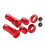 Motorcycle Tire Rims Lock Nut Kit Metal Construction Secure-Red 1