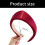 British Retros Triangular Headbands For Women Cloth Hair-Red 3