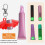 Lip Balm Holder Caps with Keychain Replacement Cover-Pink 4