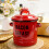 Multifunction Condiment Container Enamel Double Ears Bacons-Red 6