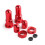 Motorcycle Tire Rims Lock Nut Kit Metal Construction Secure-Red 4