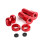 Motorcycle Tire Rims Lock Nut Kit Metal Construction Secure-Red 6