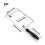 Einstellbare Mini-Handsäge U-Form Juwelier Sägen-Dicker Griff 6