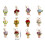 Bouquets de fleurs en Crochet faits à la main, porte-clés,-9 4