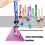 10 Cheer Keyrings Colorful Polyester Soft Touch Keychains-Blue 6