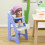 Chaise haute miniature pour bébé, échelle 1/12,-rosejaune 7
