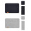 6 Piece Felt Placemat Set Heat Resistant Table-Light Grey 2