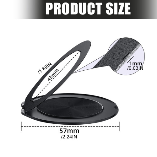 Support de poignée de téléphone, support Ultra mince pour-Argent 2
