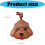 Porte-clés sur le thème du chien, accessoire en-Marron clair. 4